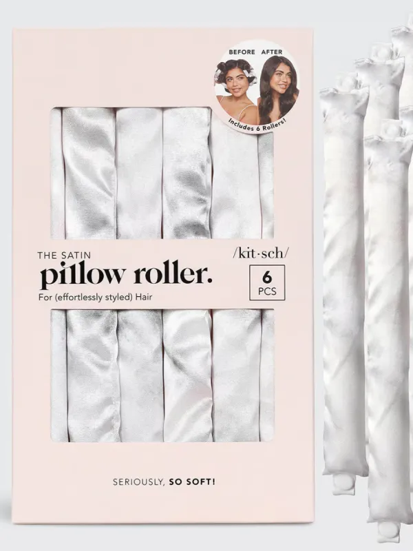 KITSCH Satin Heatless Pillow Rollers - 6 Piece Set sold by 27 Boutique