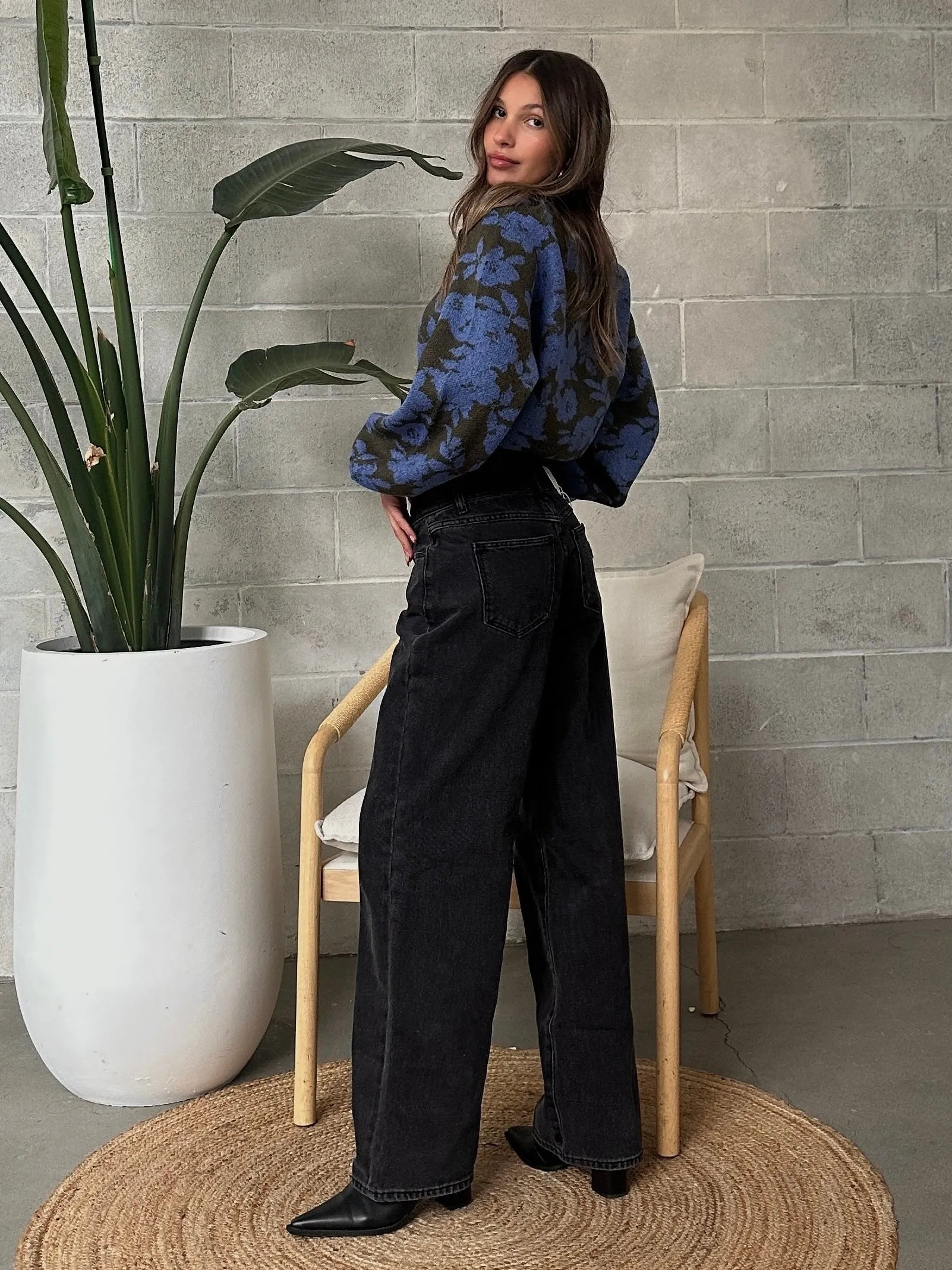 SALTWATER LUXE Noble Bell Sleeve Floral Knit Sweater sold by 27 Boutique product image thumbnail 2