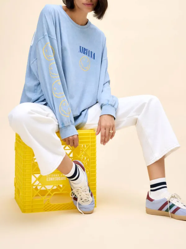 DAYDREAMER Nirvana 1993 Long Sleeve One Size Tour Tee sold by 27 Boutique