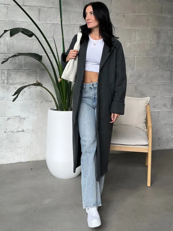 NOISY MAY Cameron Long Coat sold by 27 Boutique