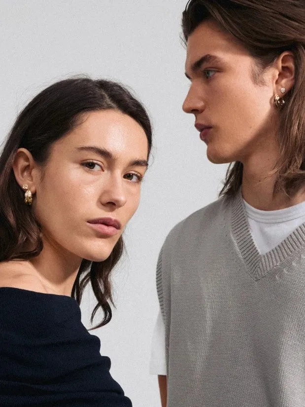 PILGRIM Feel 2-in-1 Organic Shaped Earring Set sold by 27 Boutique product image thumbnail 2