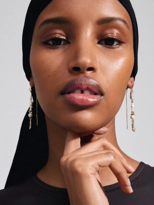 PILGRIM Intent Pearl Chain Earrings sold by 27 Boutique product image thumbnail 2