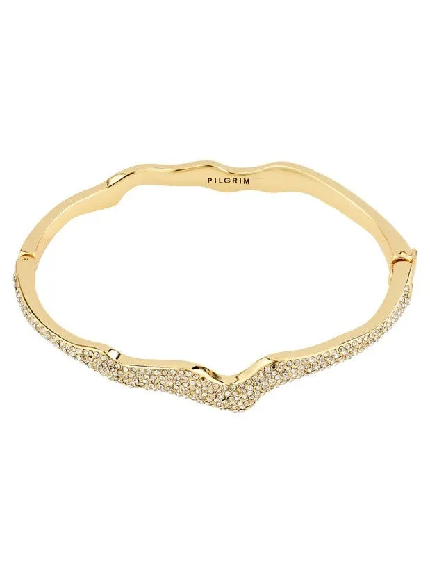 PILGRIM Connect Wavy Crystal Bracelet sold by 27 Boutique