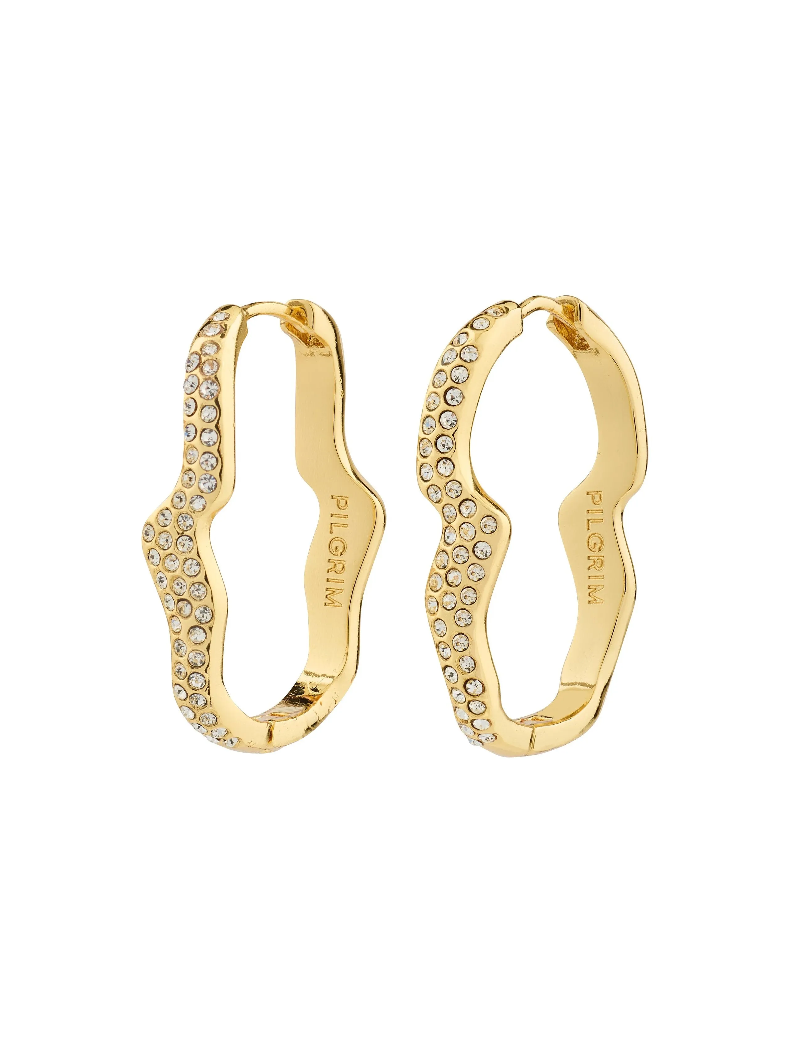 PILGRIM Connect Wavy Crystal Hoop Earrings sold by 27 Boutique product image thumbnail 5