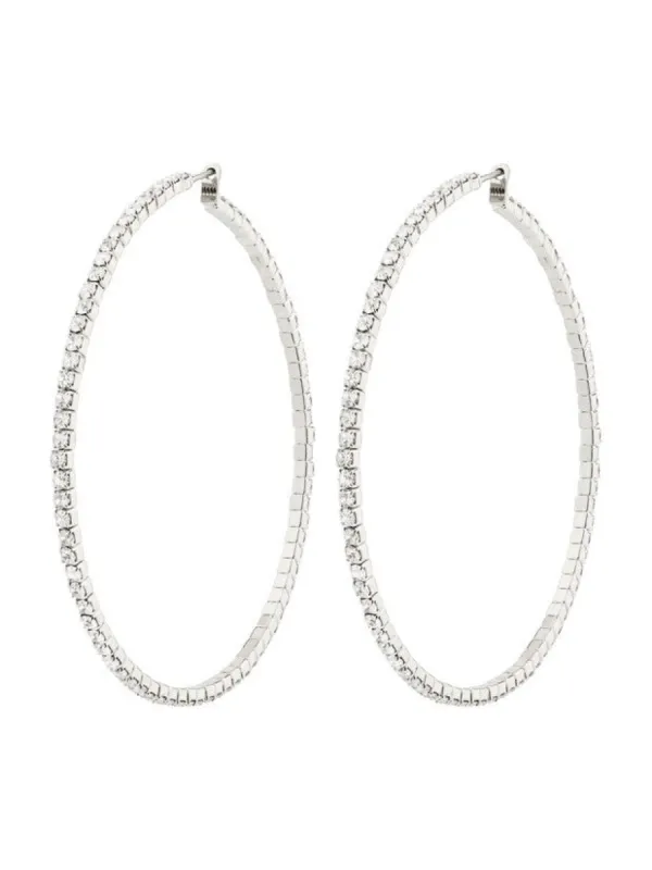 PILGRIM Sidney Crystal Hoop Earrings sold by 27 Boutique