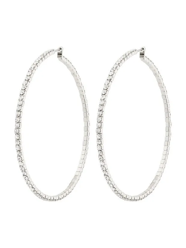 PILGRIM Sidney Crystal Hoop Earrings sold by 27 Boutique