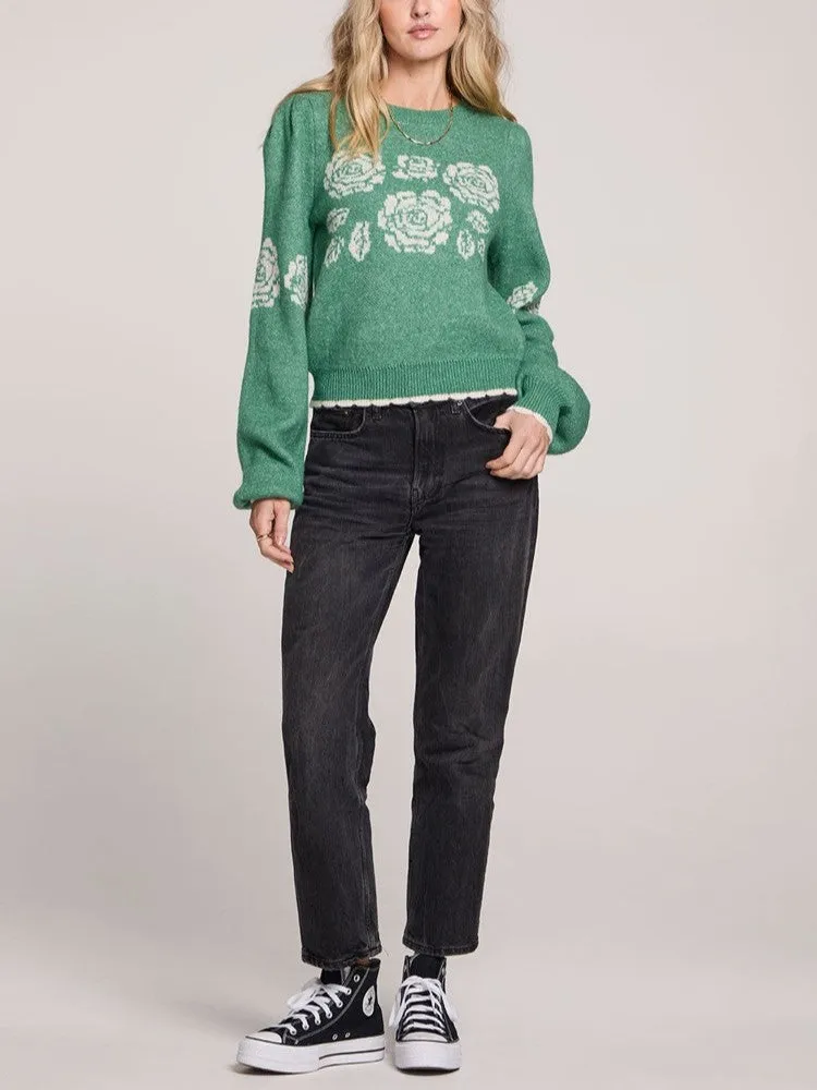 SALTWATER LUXE Elima Floral Knit Sweater sold by 27 Boutique product image thumbnail 4