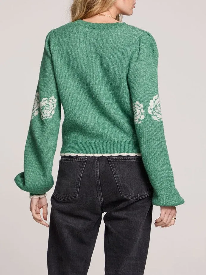 SALTWATER LUXE Elima Floral Knit Sweater sold by 27 Boutique product image thumbnail 3