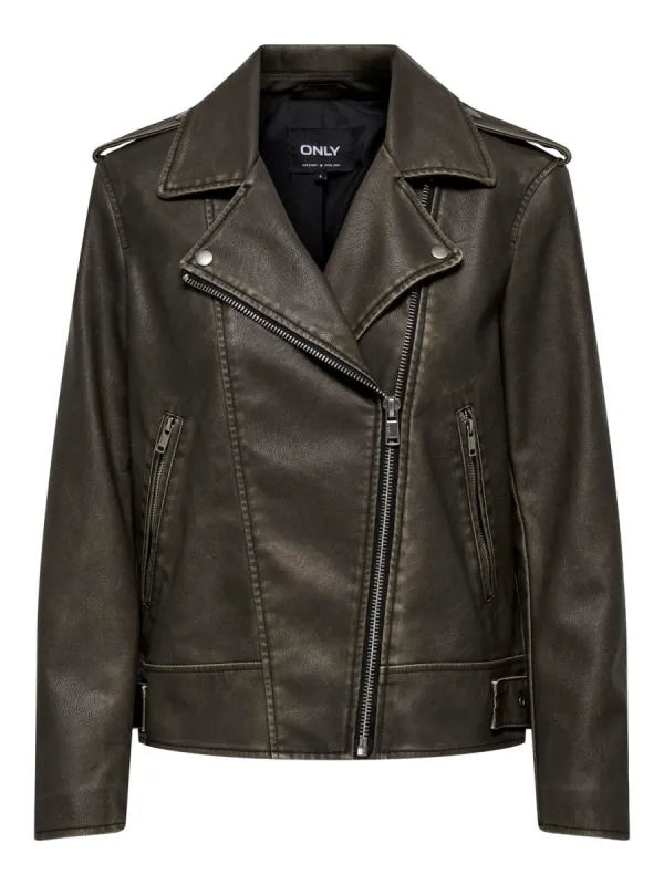 ONLY Numa Faux Leather Biker Jacket sold by 27 Boutique