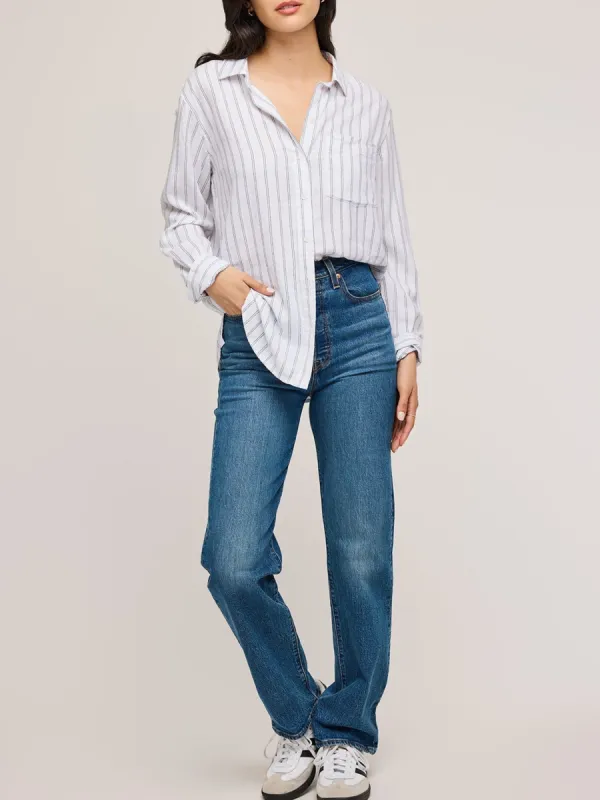 GENTLE FAWN Dominique Striped Button Down Shirt sold by 27 Boutique