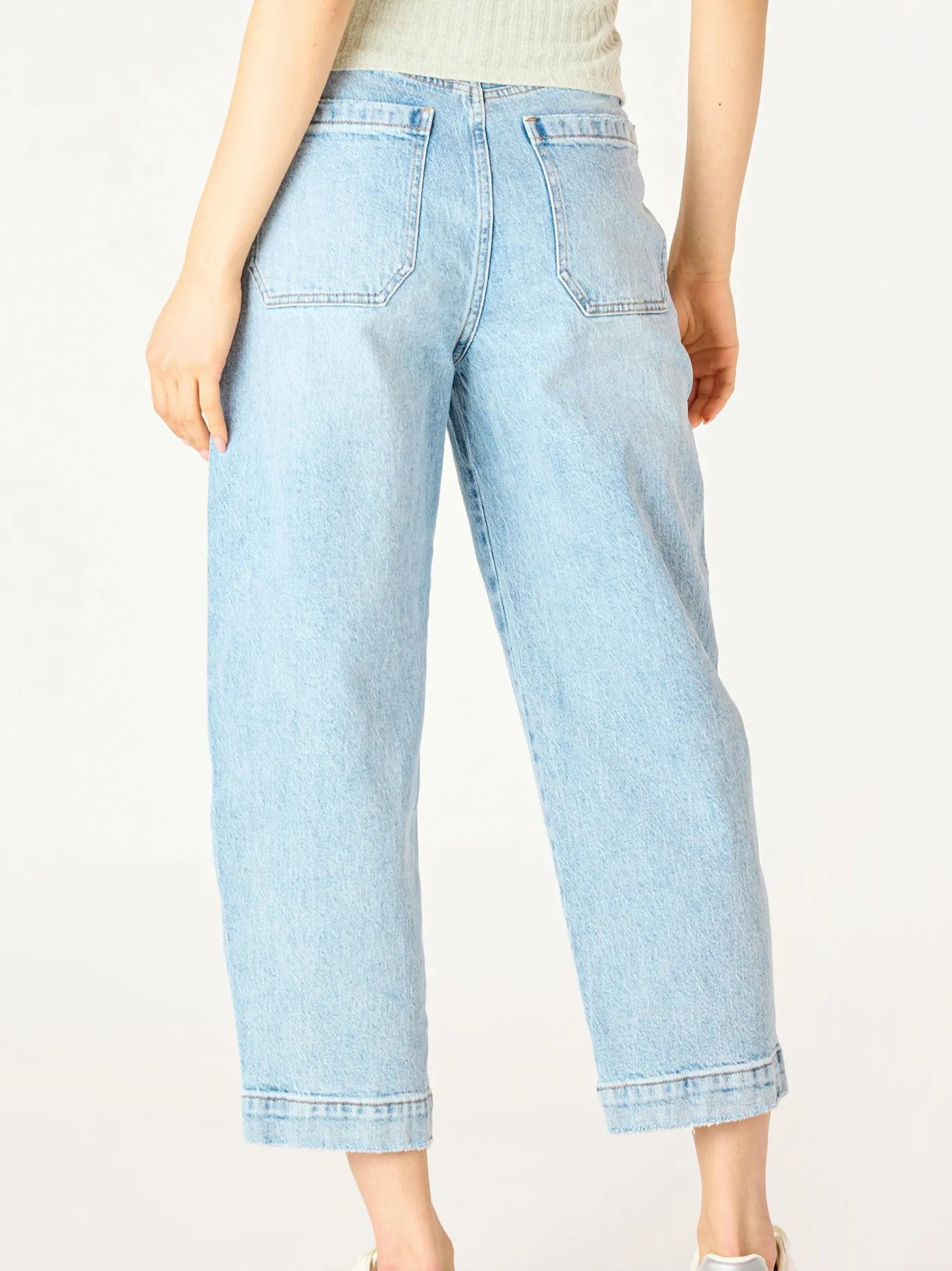 DEX High Rise Cropped Straight Leg Jean sold by 27 Boutique product image thumbnail 2