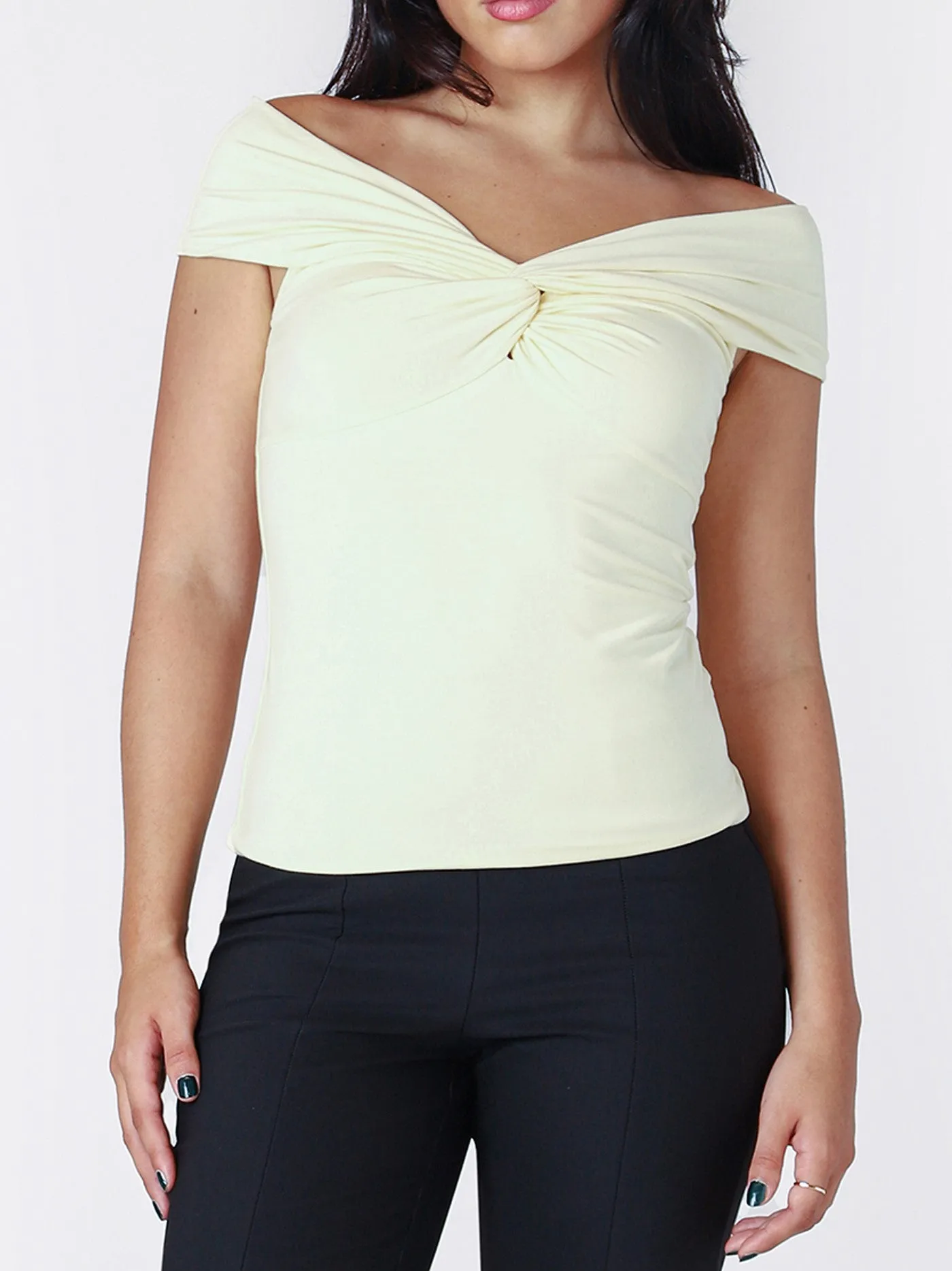 BLACK TAPE Off Shoulder Twist Detail Top sold by 27 Boutique product image thumbnail 3