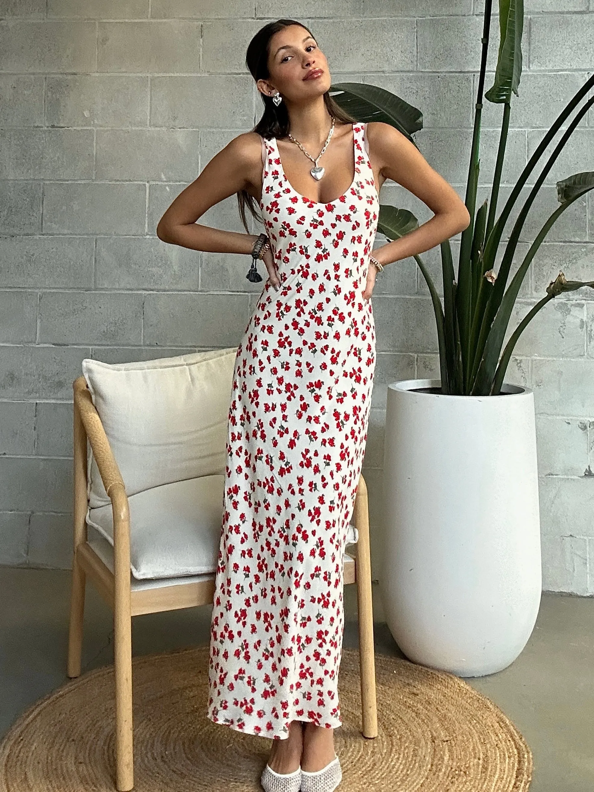 Z SUPPLY Hana La Rosa V-Neck Floral Maxi Dress sold by 27 Boutique