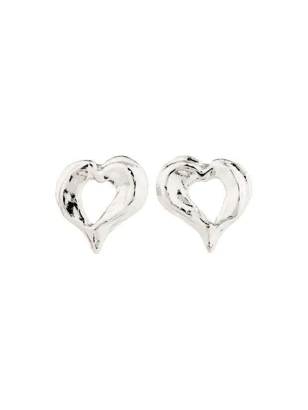 PILGRIM Tide Heart Stud Earrings sold by 27 Boutique