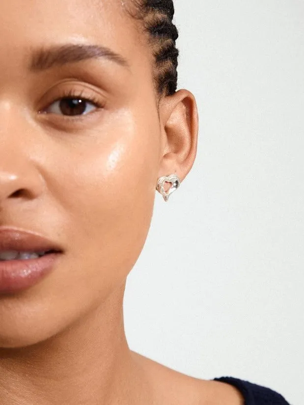 PILGRIM Tide Heart Stud Earrings sold by 27 Boutique product image thumbnail 3