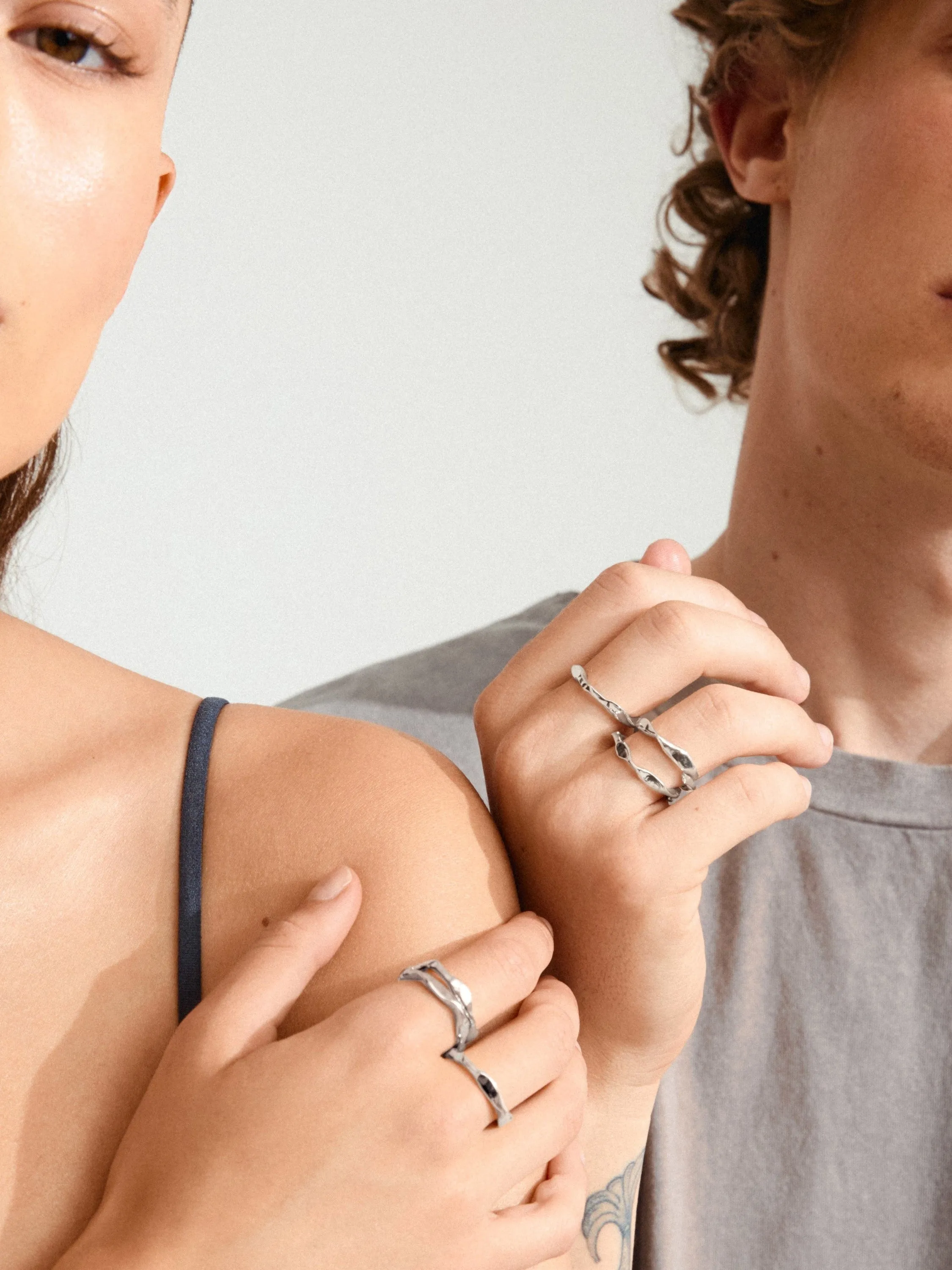 PILGRIM Wyatt 3-in-1 Organic Shaped Ring Set sold by 27 Boutique product image thumbnail 2