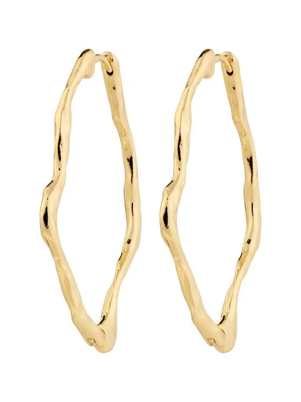 PILGRIM Dylan Organic Shaped Hoop Earrings sold by 27 Boutique