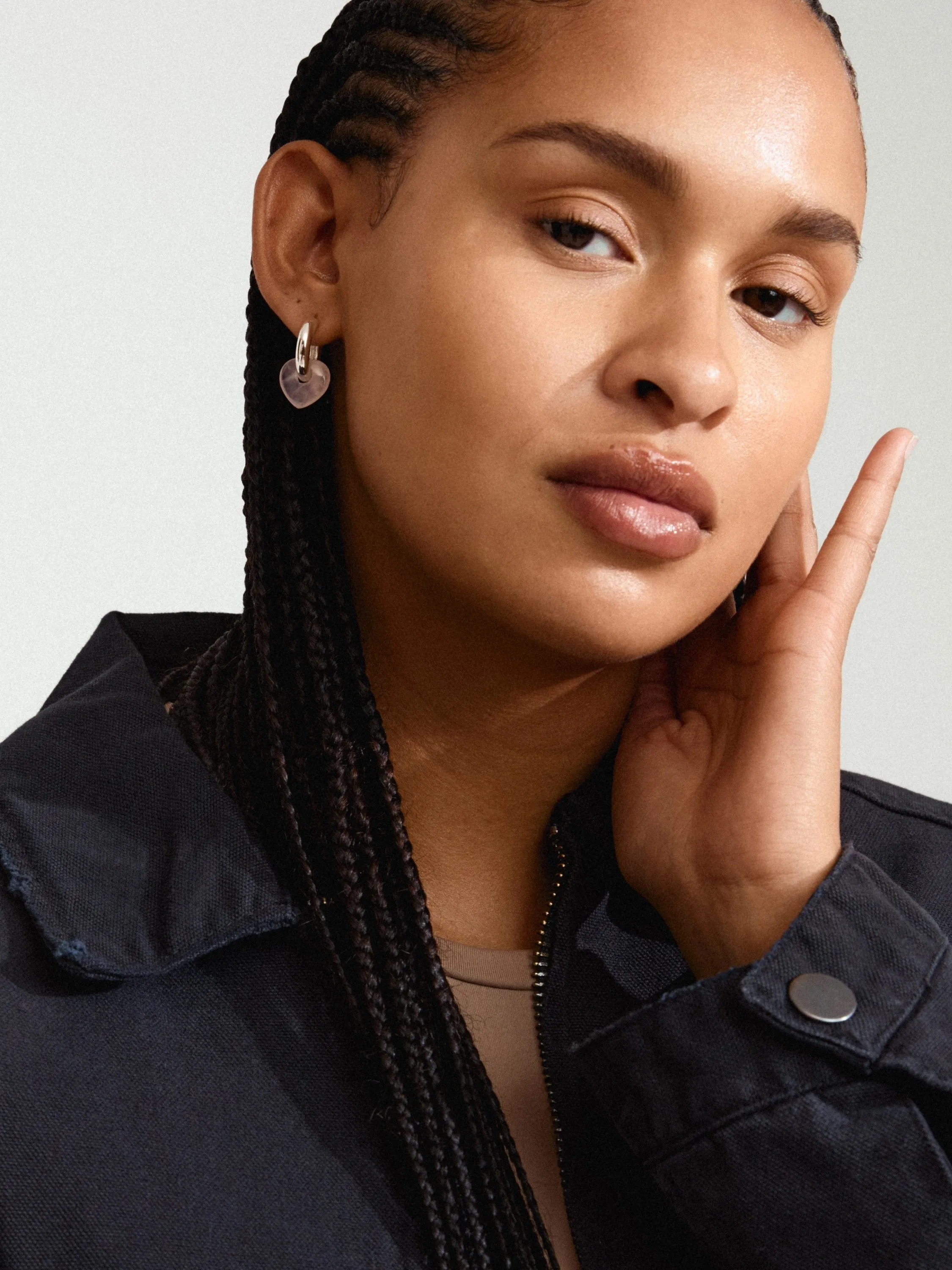 PILGRIM Kendall Stone Heart Hoop Earrings sold by 27 Boutique product image thumbnail 2