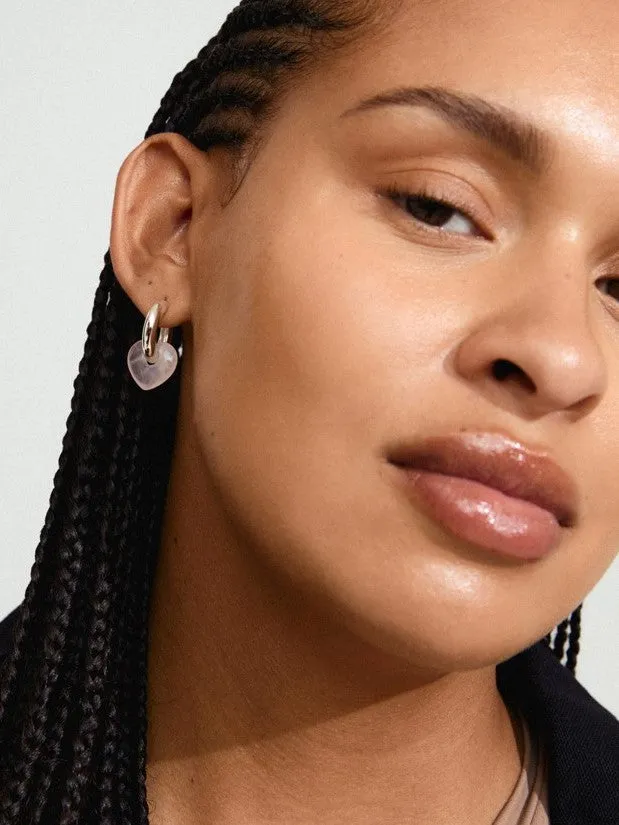 PILGRIM Kendall Stone Heart Hoop Earrings sold by 27 Boutique product image thumbnail 3