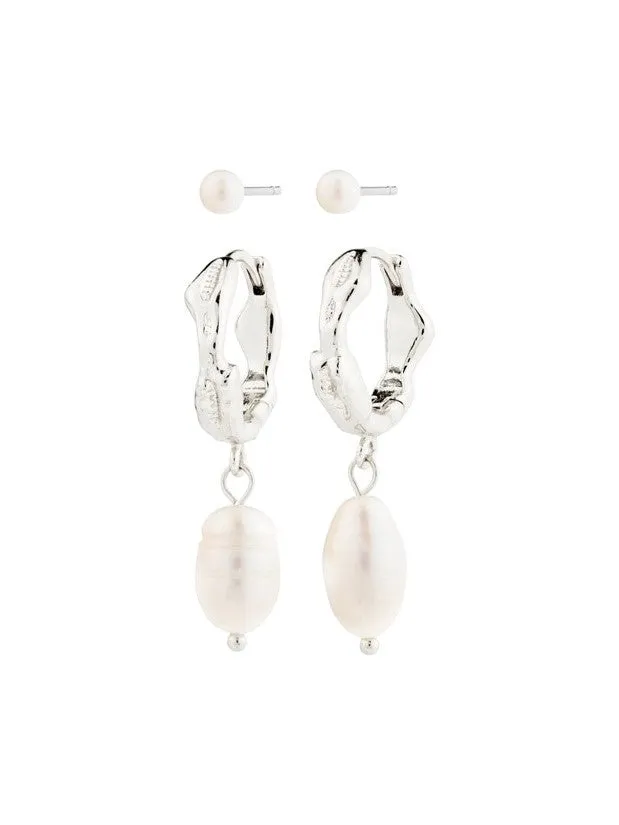 PILGRIM Jonne 2-in-1 Pearl Earring Set sold by 27 Boutique