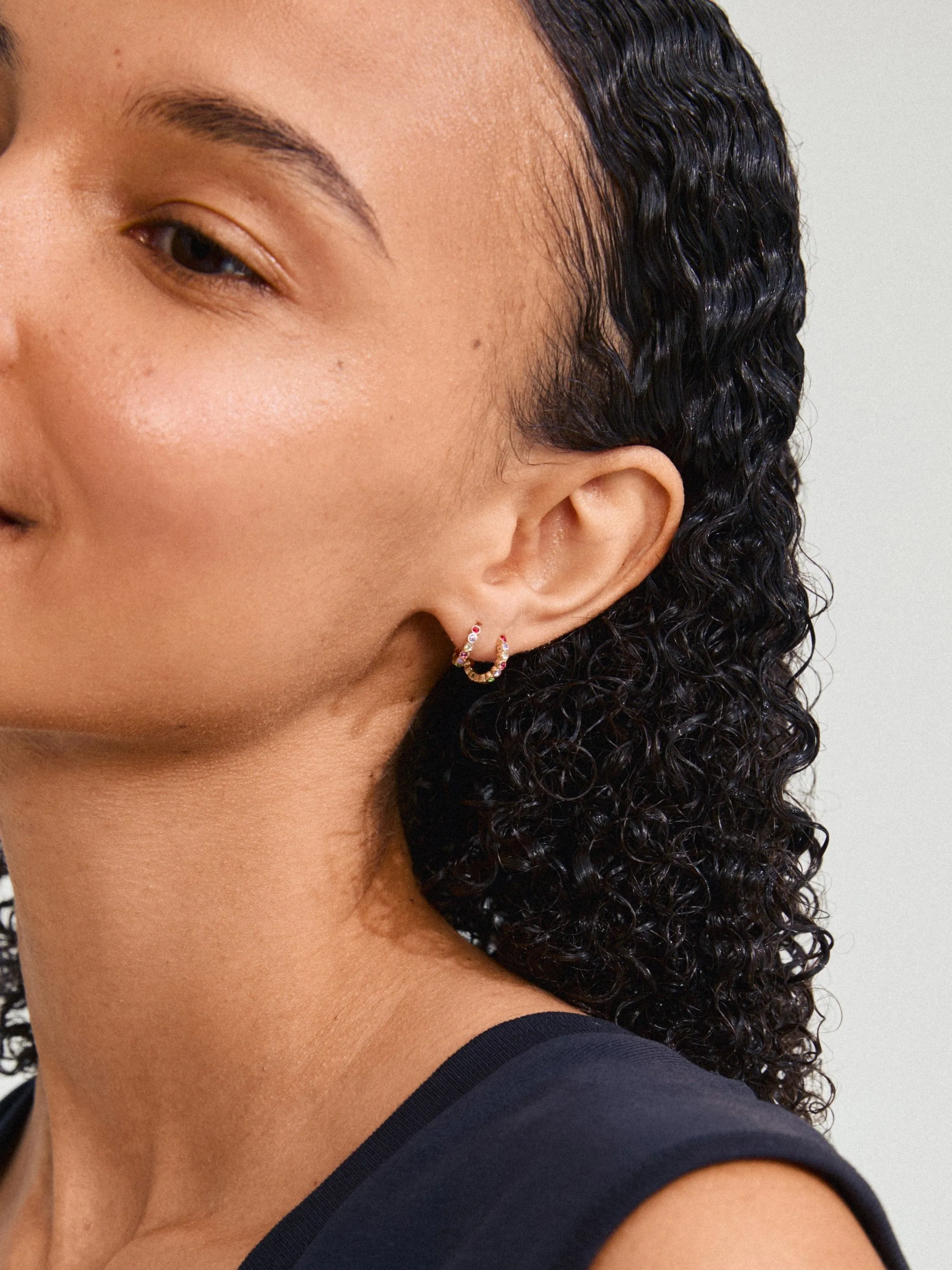 PILGRIM Kleopratra Gem Huggie Hoop Earrings sold by 27 Boutique product image thumbnail 5