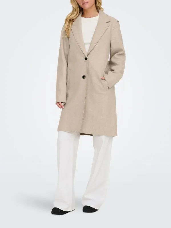 ONLY Carrie Single Breasted Long Coat sold by 27 Boutique
