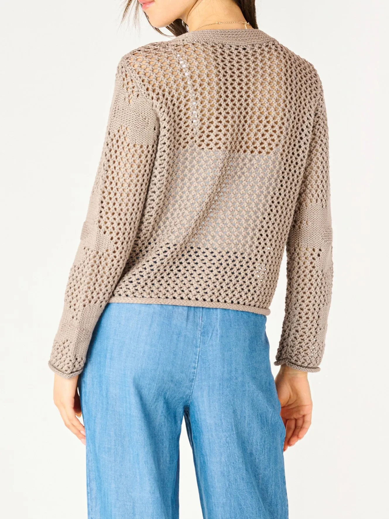 DEX Button Front Floral Crochet Cardigan Sweater sold by 27 Boutique product image thumbnail 4