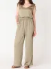 BLACK TAPE V-Neck Tie Shoulder Top And Flowy Wide Leg Pant Set sold by 27 Boutique