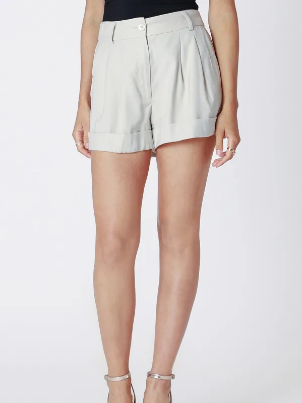 BLACK TAPE High Waisted Rolled Cuff Trouser Short sold by 27 Boutique