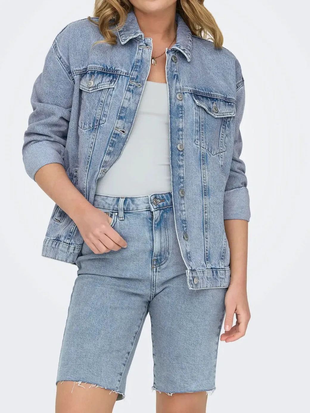 ONLY Ocean Denim Jacket sold by 27 Boutique