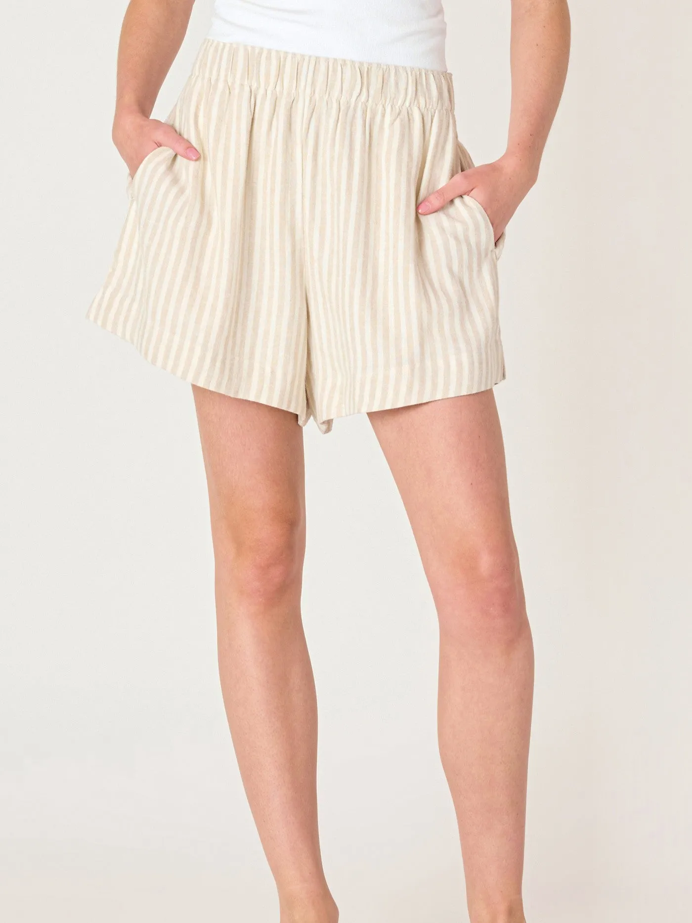 DEX Elastic Waistband Linen Shorts sold by 27 Boutique product image thumbnail 3