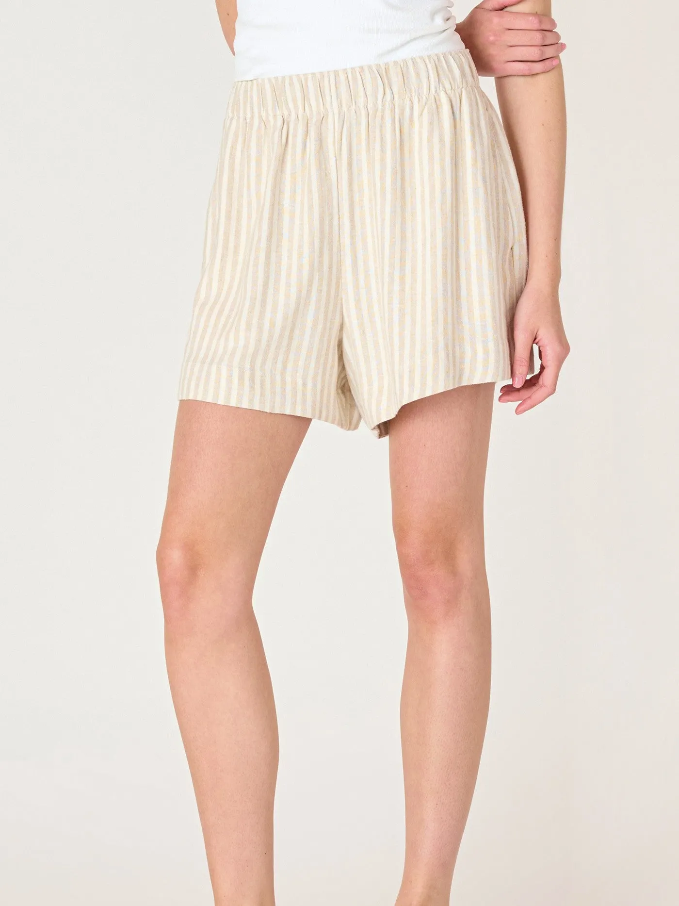 DEX Elastic Waistband Linen Shorts sold by 27 Boutique