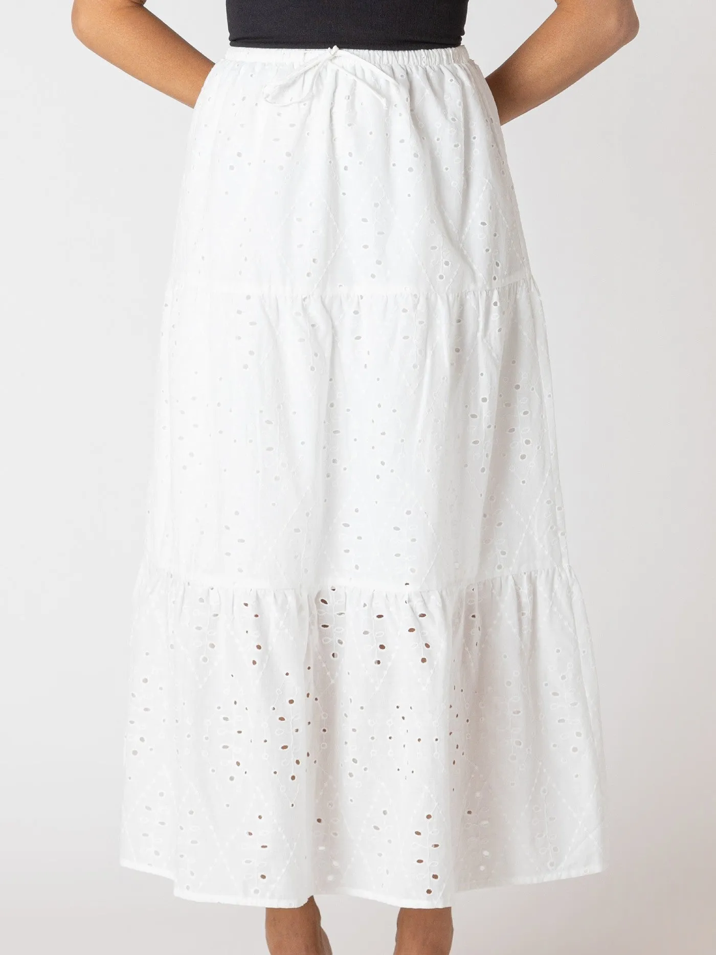 ROOM 34 Embroidered Eyelet Maxi Skirt sold by 27 Boutique product image thumbnail 3
