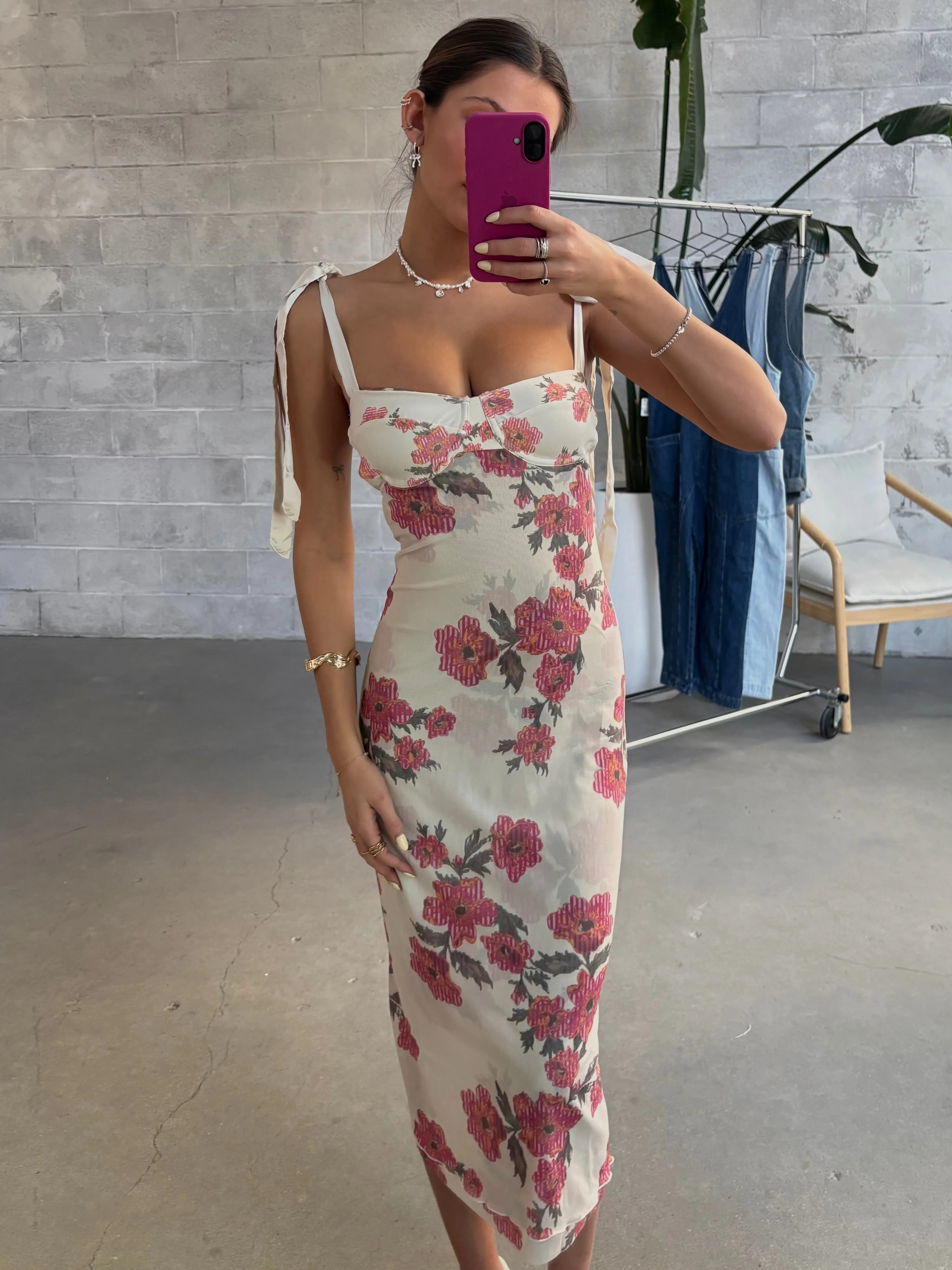 FREE PEOPLE Printed Got Glam Slip Dress sold by 27 Boutique