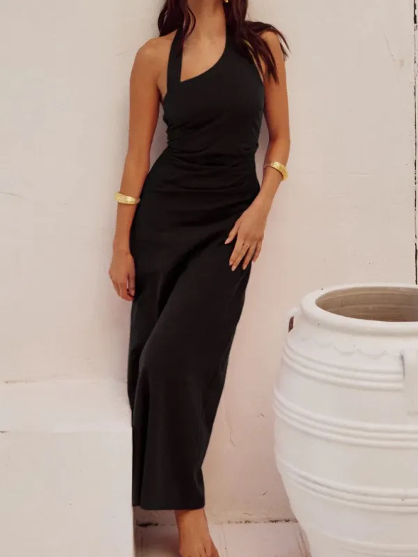 RUNAWAY THE LABEL Saphira Asymmetrical Long Midi Dress sold by 27 Boutique