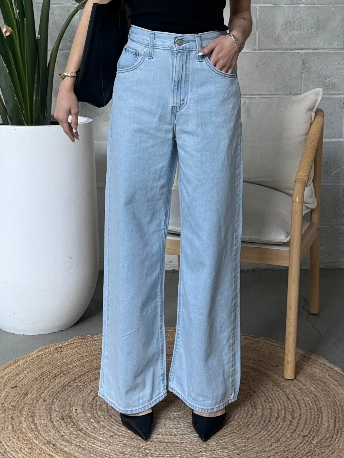 LEVI'S High Rise Cinch Baggy Jean sold by 27 Boutique