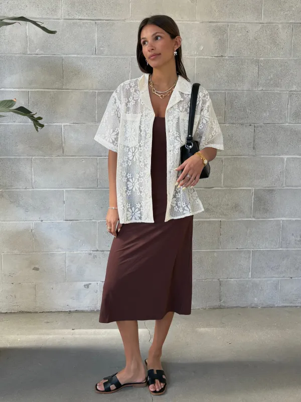 KUWALLA Lace Yacht Shirt sold by 27 Boutique