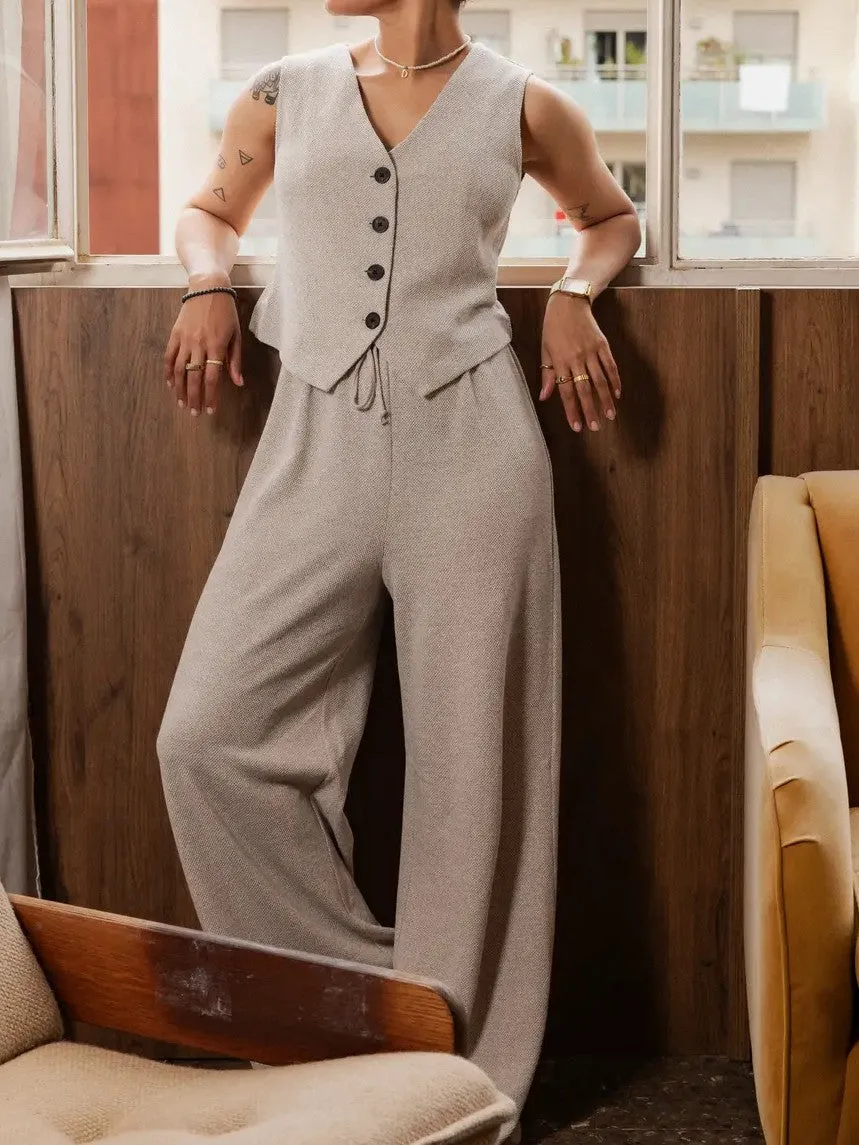 ONLY Jayla Vest and Wide Leg Pant Set sold by 27 Boutique product image thumbnail 3