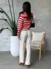 DEX Wide Leg Linen Button Front Pleated Pant sold by 27 Boutique
