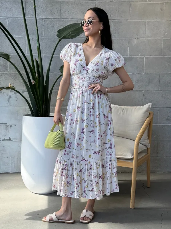 DEX Bubble Sleeve Maxi Dress sold by 27 Boutique