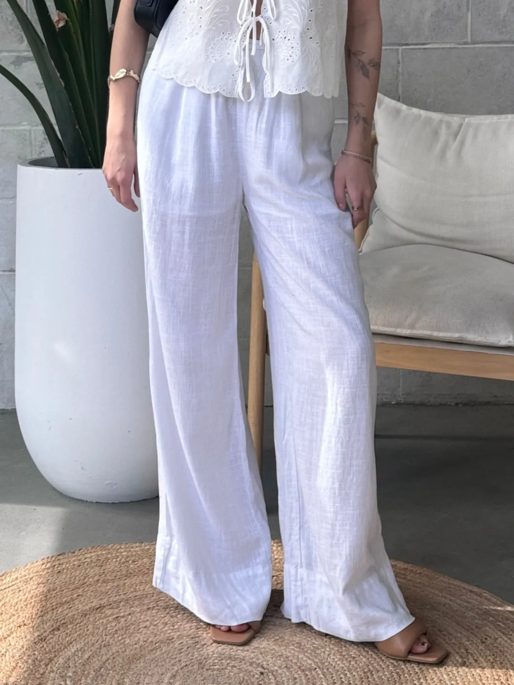 BLACK TAPE Wide Cuff Palazzo Pants sold by 27 Boutique