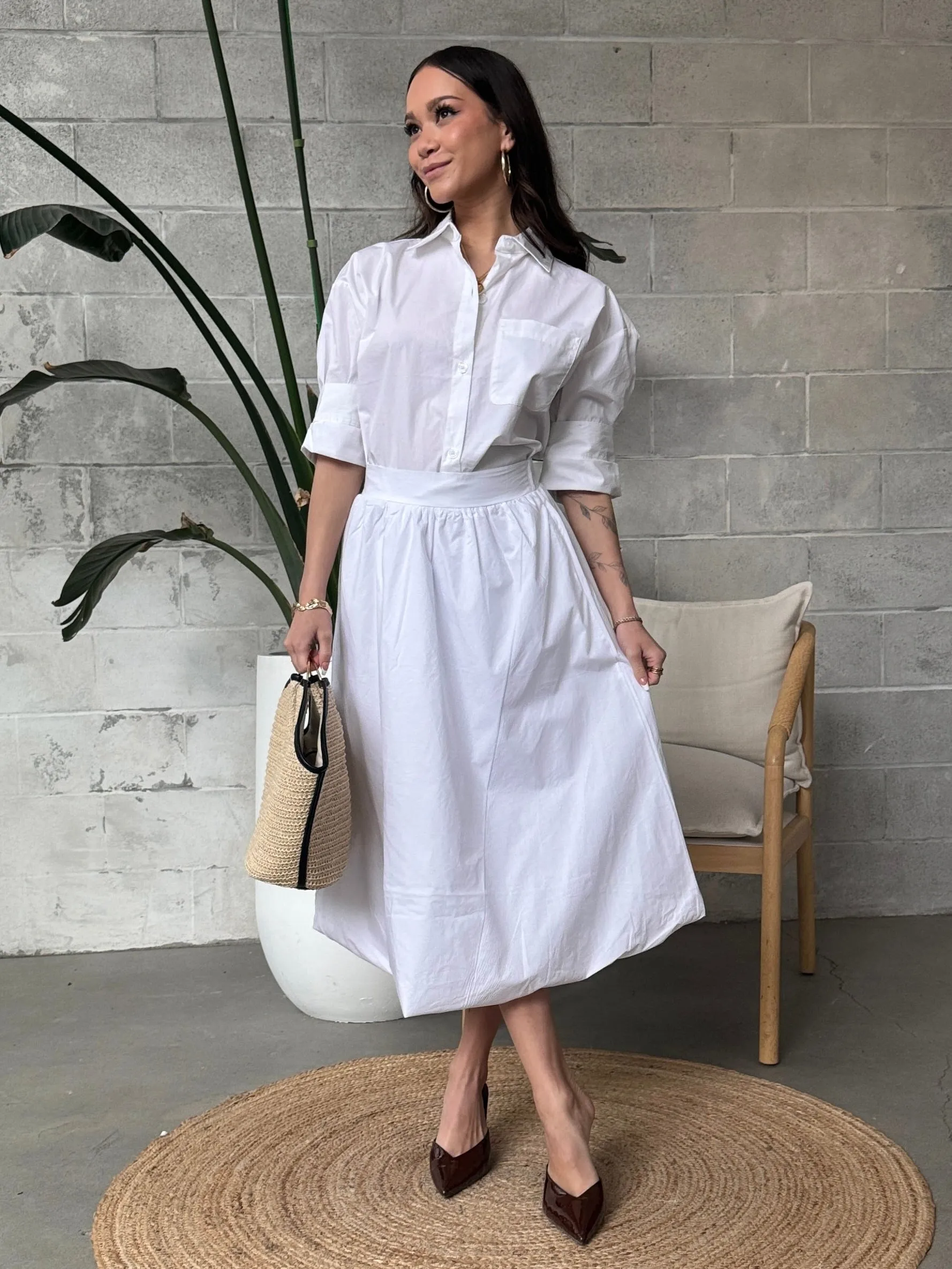 RD STYLE Midi Bubble Skirt sold by 27 Boutique