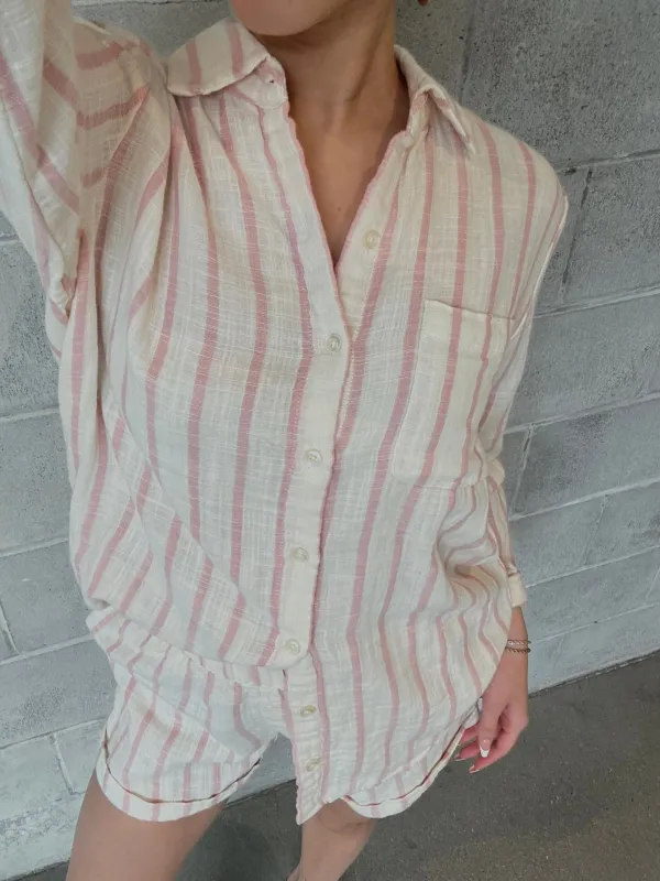 Z SUPPLY Saturday Striped Gauze Shirt made by Z Supply