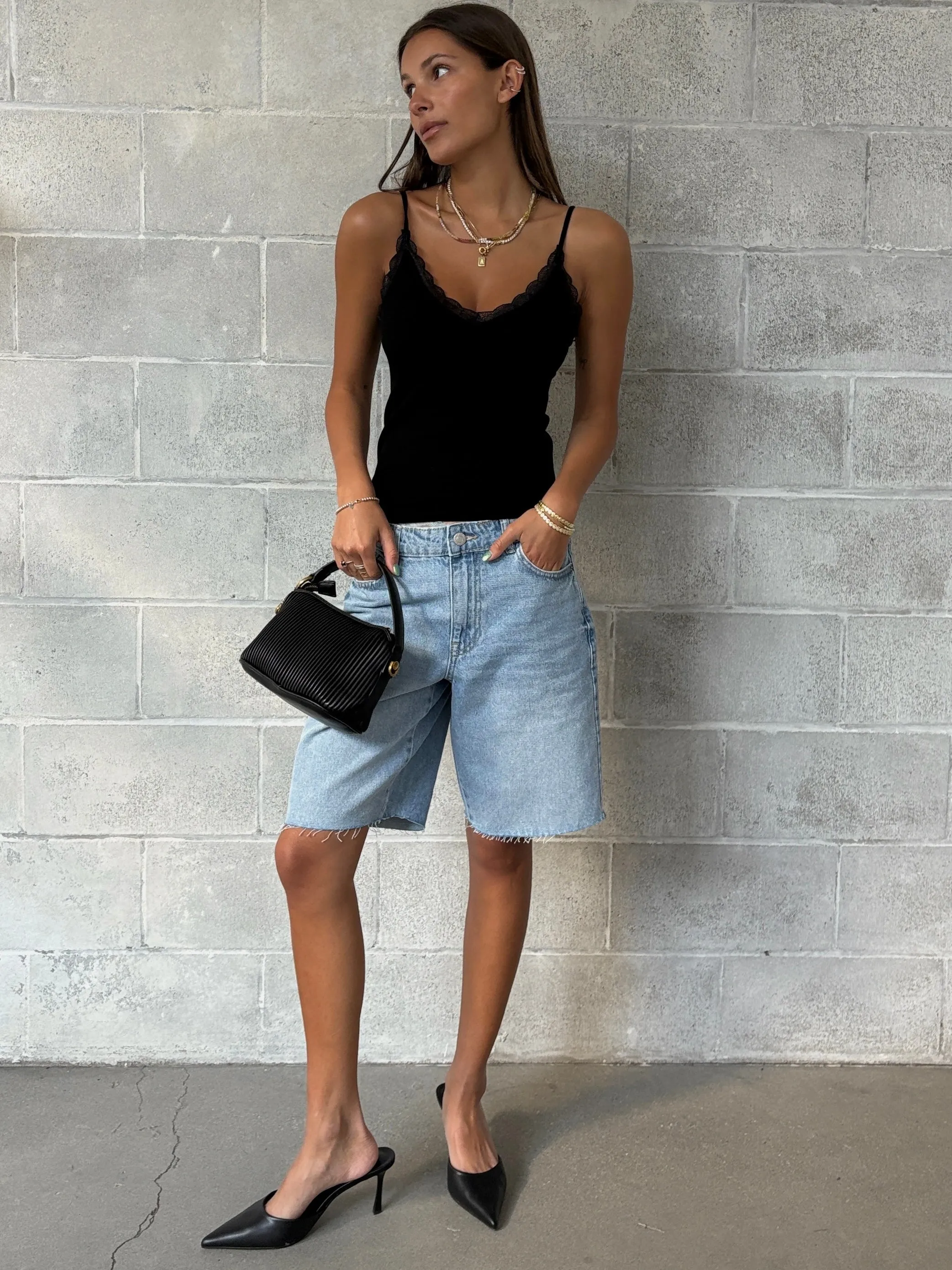 C'EST MOI Bamboo Lace Trim Tank sold by 27 Boutique product image thumbnail 5