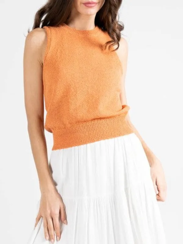 C'EST MOI Sleeveless Knit Crewneck Tank sold by 27 Boutique