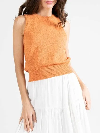 C'EST MOI Sleeveless Knit Crewneck Tank sold by 27 Boutique
