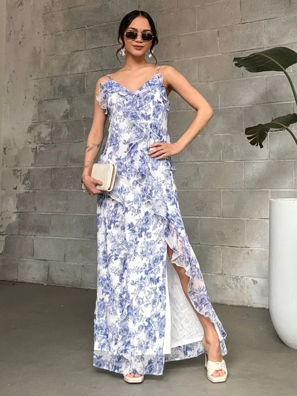 ONLY Miriam Frill Maxi Dress sold by 27 Boutique