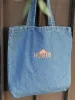 27 Howdy Western Embroidered Denim Tote Bag sold by 27 Boutique