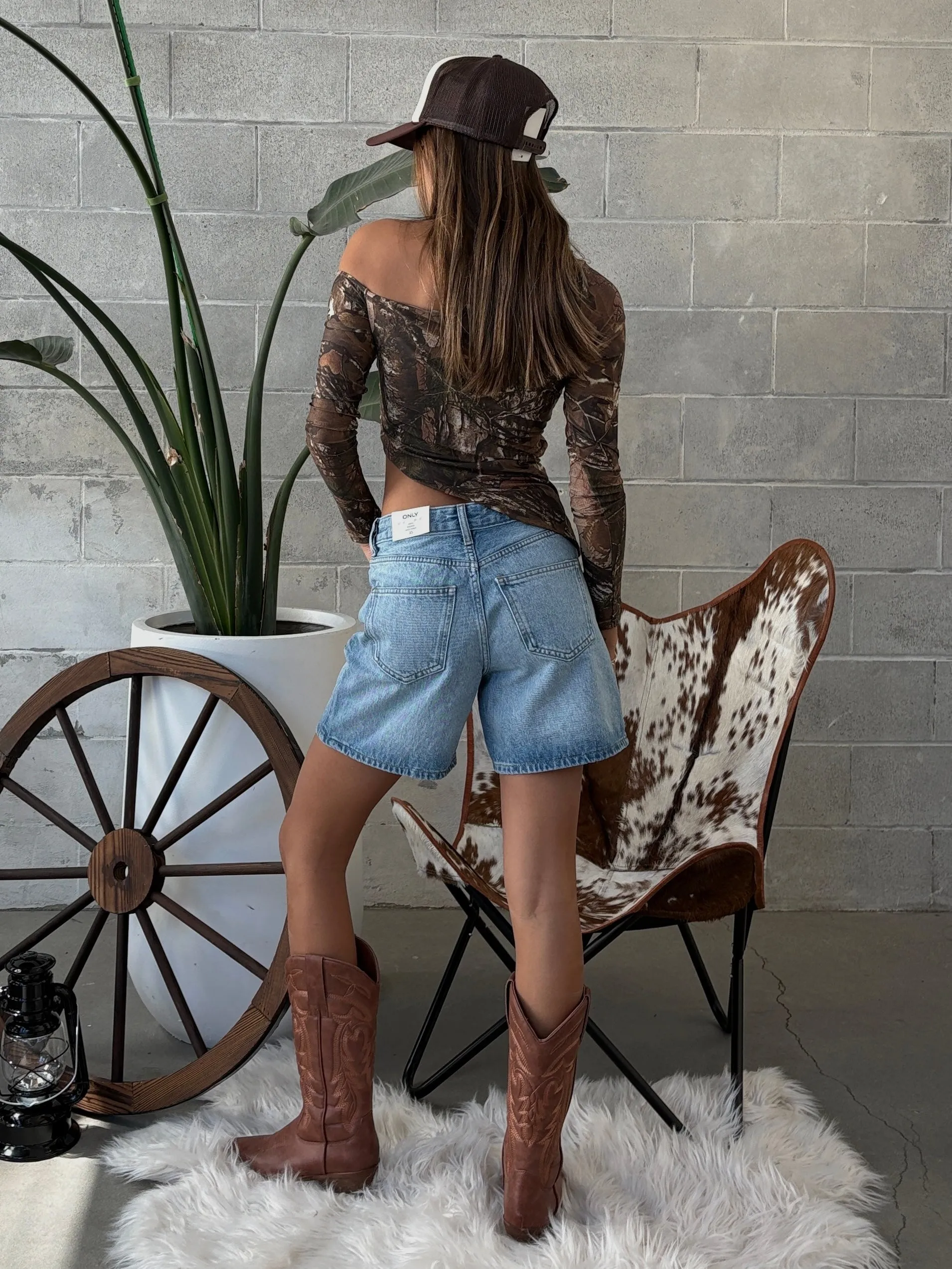 27 Camo Print Asymmetrical Long Sleeve Top sold by 27 Boutique product image thumbnail 2