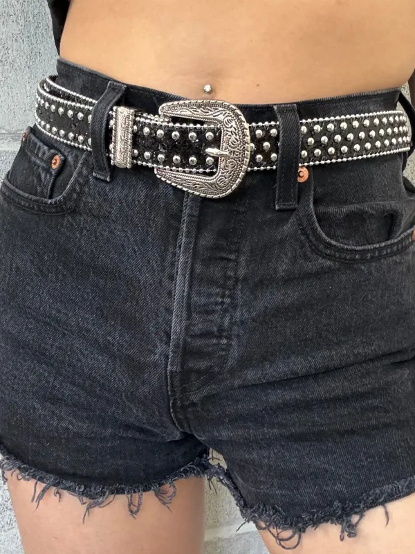 27 Western Rhinestone Studded Belt sold by 27 Boutique